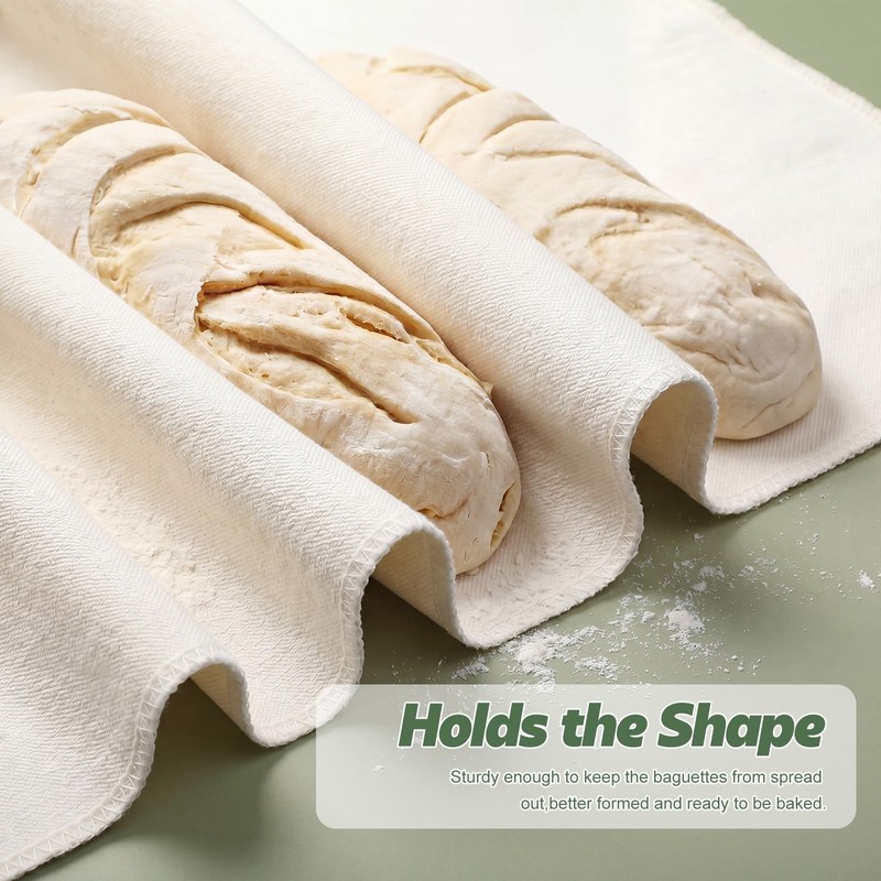4 Pcs Dough Proofing Cloth 35" x 26" Professional Reusable
