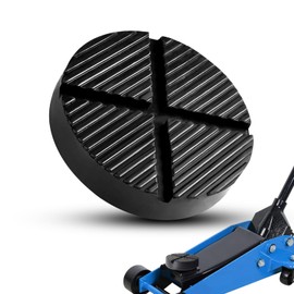 SGQTGIMU Car Jack Rubber Pad Trolley Jack with Grooves 125 x 26 mm Universal Car Jack Rubber Trolley Jack Pad for Trolley Jack and Lifting Platform Black