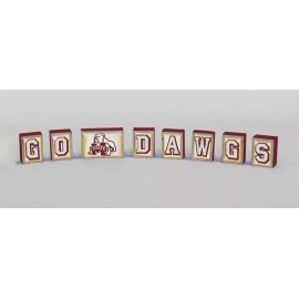 Hanna’s Handiworks Mississippi State Bulldogs Wood Go Blocks by Hanna’s Handiworks-New