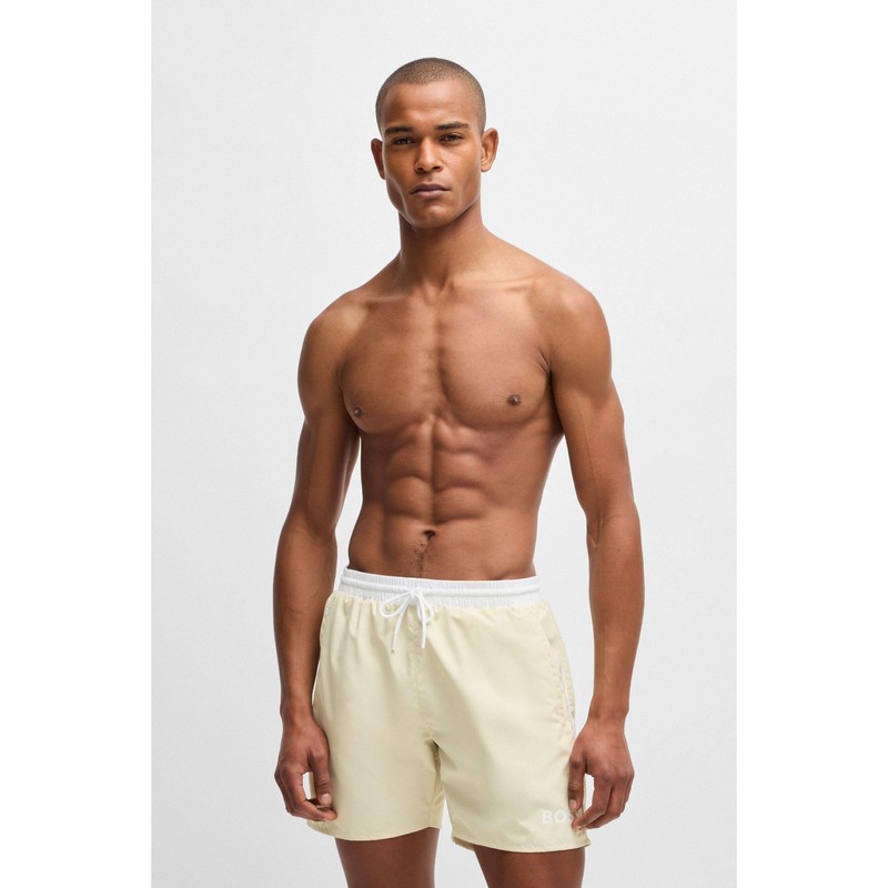 BOSS Men's Starfish Quick Dry Swim Shorts with Contrast Detail,