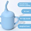 Orghcyi Silicone Baby Sippy Cups, Shatterproof Silicone Straw Cup, Sippy