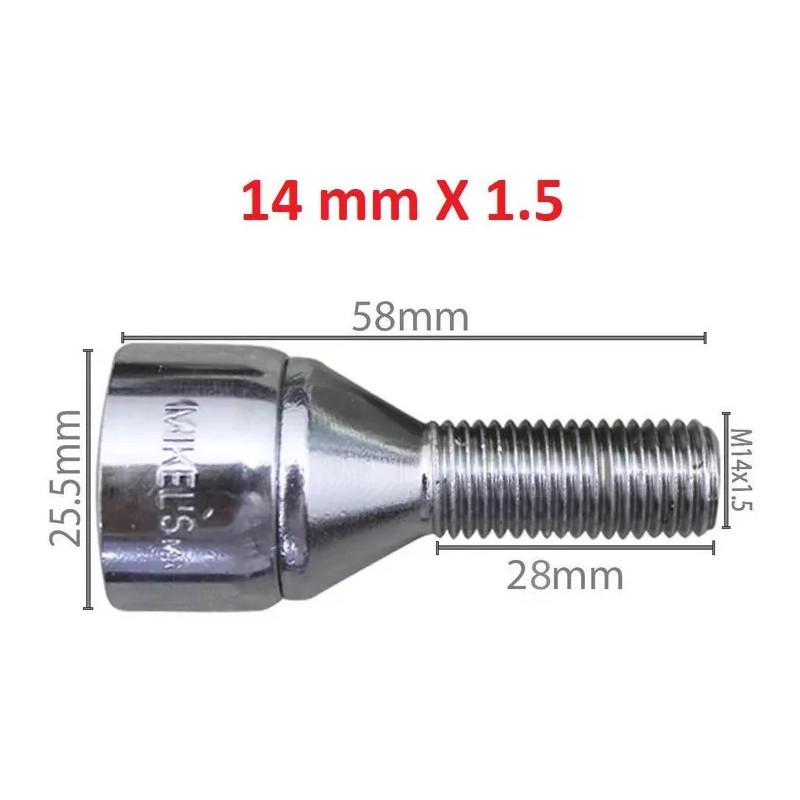 Mikel's Birlos De Seguridad 2 Llaves Mikels Para Seat Toledo