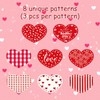 24 Pcs Wooden Love Heart Shape Craft