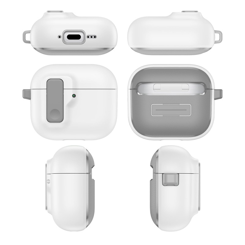 ARGOO Funda para AirPods 4 Generacion Cierre Magnético Expulsión Automática,