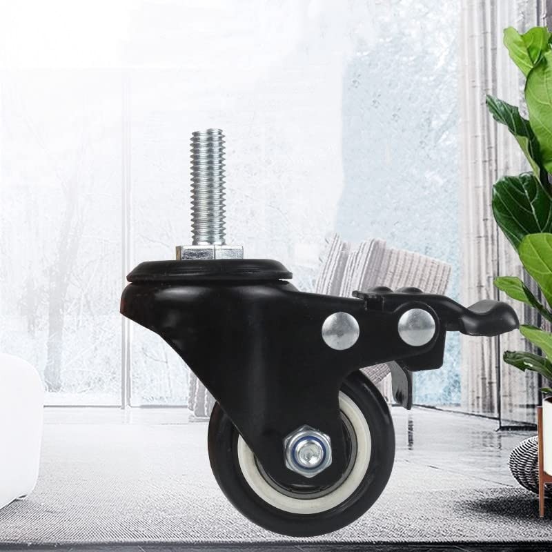 4Pcs 1.5 Inch Heavy Duty Caster Wheels Swivel Casters with