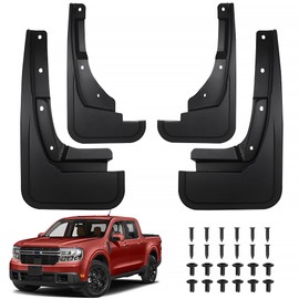 Peleus Upgraded Mud Flaps for Ford Maverick 2024 2023 2022 Aerodynamic Mud Flaps for Pickup Trucks All Weather Splash Guards Fenders for 2024 Ford Maverick Accessories Set of 4 Mud Guards Mudflaps