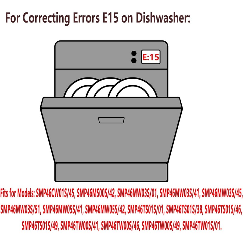 12005744 Dishwasher Repair Kit Suitable for Bosch Siemens Gorenje Neff