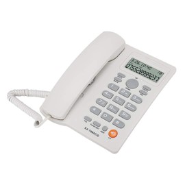 Wendry Telephone, Caller ID Corded Telephones, Wired Phone English, Hands- Calling Home Office Hotel Landline Phone, Mute Function Desk Office Telephone(White)