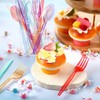 Zhehao 405 Pcs Hard Plastic Utensils Plastic Silverware Set Cutlery