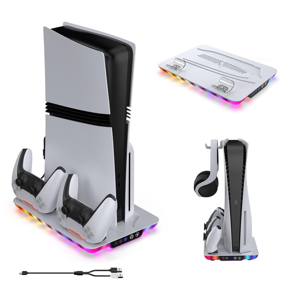 PS5 Pro/PS5/PS5 Slim Compatible, Vertical Cooling Stand, 3 Levels of