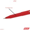 FibrePoint Fineliner Pens, RED, Extra Fine Tip (0.5mm), Pack of