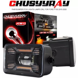 CHUSYYRAY Pair LED Fog Lights Bumper Lamps for Ford F150 F150 2015 2016 2017 2018 2019 20