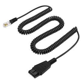 MEIRIYFA HIS Headset Adapter RJ9 to QD Cable, HIS Quick Connect Disconnect Cable to RJ9 Plug 4P4C Adapter Headphone Replacement Cable for Avaya IP 1608, 1616, 9610, 9620, 9620L, 9620C, 9630