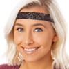 Hipsy Adjustable No Slip Wide Bling Glitter Headband 2-packs for