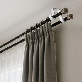 Soporte Para Barra De Cortina, 4 Unidades, Aleación De Aluminio, Montaje En Techo, Doble Soporte Para Cortinero, Color Blanco