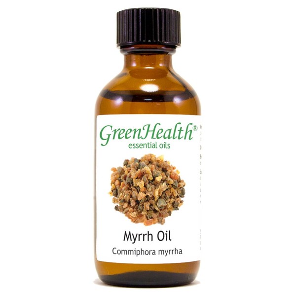 Myrrh – 2 fl oz (59 ml) Glass Bottle w/Cap – 100% Pure Essential Oil – GreenHealth