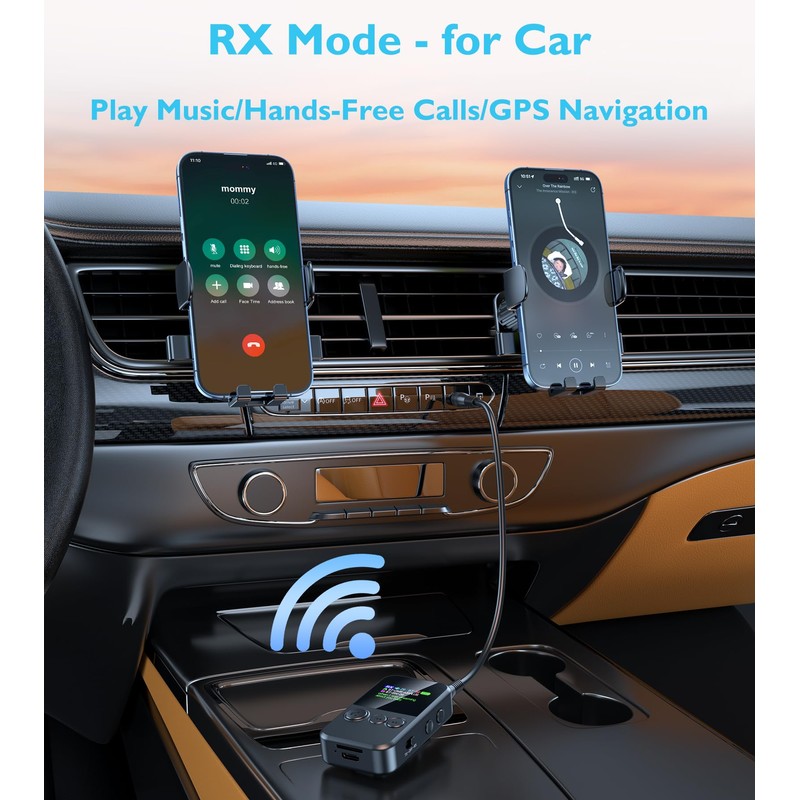 Bluetooth Transmitter for TV to 2 Headphones, Bluetooth AUX Adapter