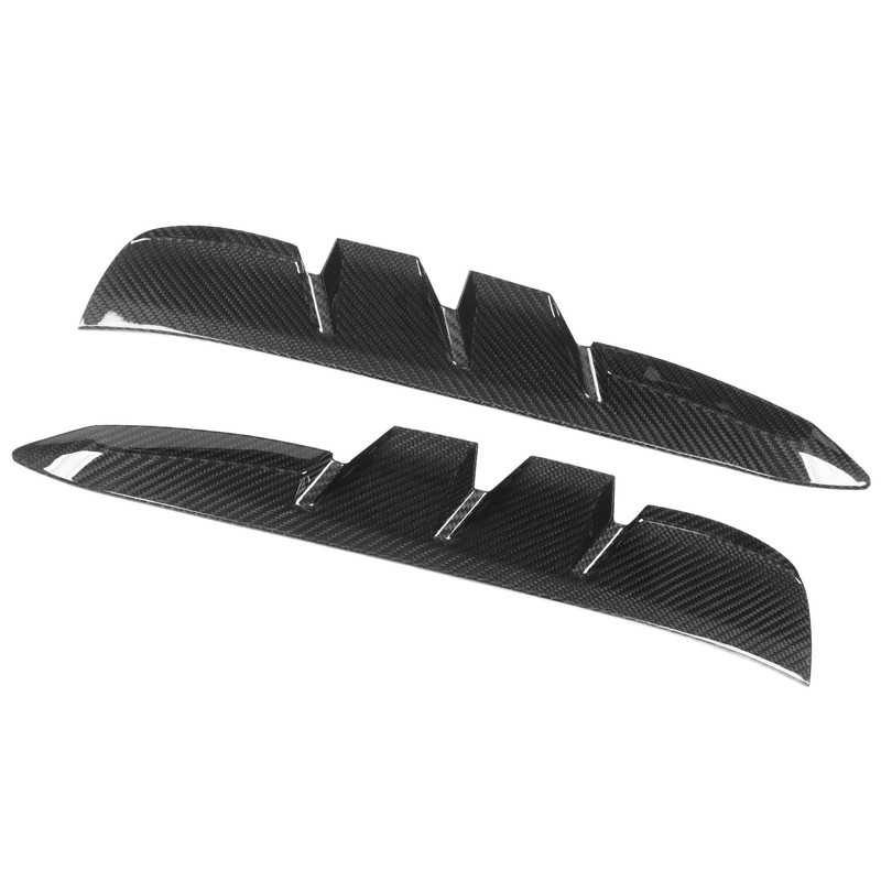 2PCS Side Vent Frame Cover Dry Carbon Fiber Material Replacement