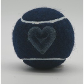 Price's 1 x 3 Heart Motif Tennis Balls in a Tube (Blue)