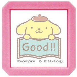 Kao Kodomo Stamp Sanrio Characters Penetrating Stamp SQ Pompompurin/Good/Ink Color Orange 2411-008