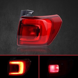 Duolctrams LED Outer Tail Light Rear Lamp Assembly Compatible with 2017 2018 2019 GMC Acadia Right Passenger Side 84108398 84709442 GM2805126