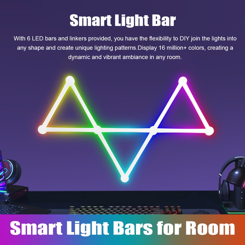 WIFI LED Smart Wall Lamp APP Control Light Bar DIY