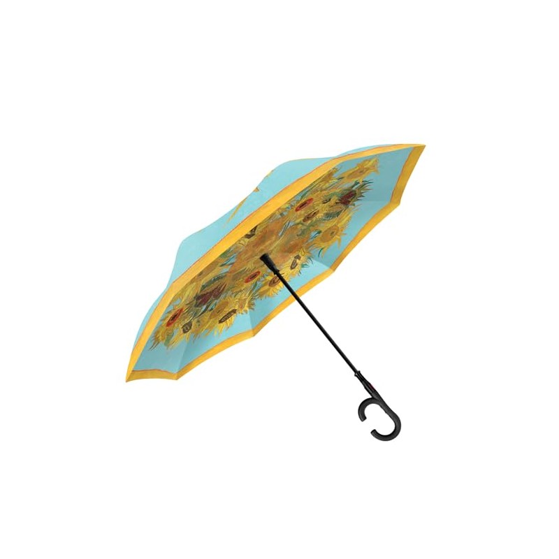 RainCaper Reverse Inverted (inside-out) Windproof Fine Art van Gogh Sunflowers