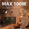 REPWILD Reptile Light Fixture with Dimming Thermostat, 5.5 Inch Deep