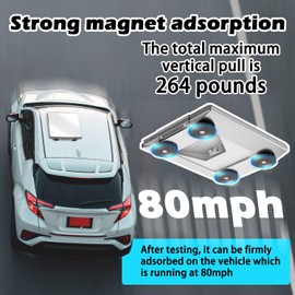 265 lbs Starlink Mini Magnetic Flat Mount Kit for Cars - Premium Pure Aluminum Build with High-Strength PC Cover Plate, Offering 360° Protection to Starlink Mini While Ensuring Unobstructed Signals