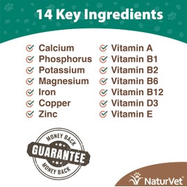 NaturVet VitaPet Adult Daily Vitamins Plus Breath Aid Dog Multivitamin Supplement, Chewable Tablets Time Release, Made in the USA