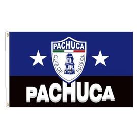 Yerchic Pachuca Flag Futbol Mexican Soccer Banner 3x5ft Banner Polyester Flag For Garage Room Man Cave