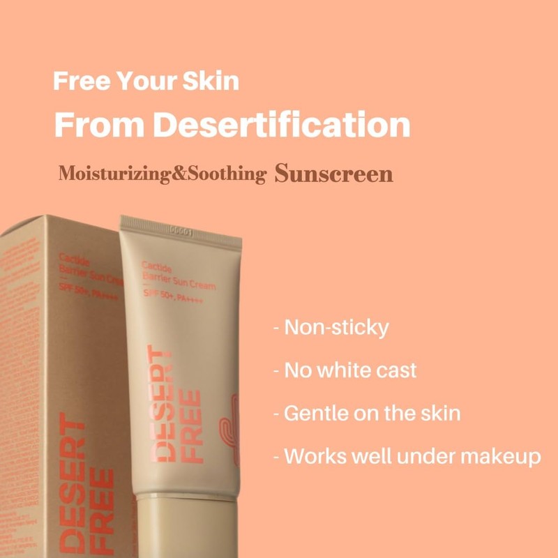 DesertFree Broad Spectrum Sunscreen SPF 50 with Aloe Vera &