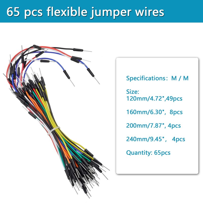 Minidodoca 560 Pieces Jumper Wire Kit 14 Lengths Assorted Preformed