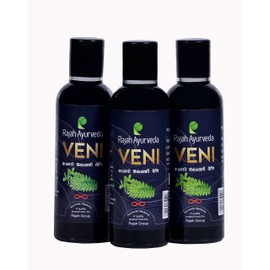 Rajah Ayurveda Veni Hair Oil, Promotes Hair Growth, Protection Against Hair Loss, Dandruff -100ml (Pack Of 3)