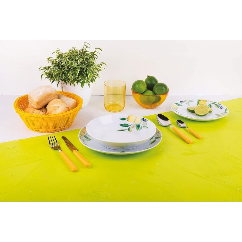 Excelsa Fashion Service 24-Piece Stainless Steel Yellow