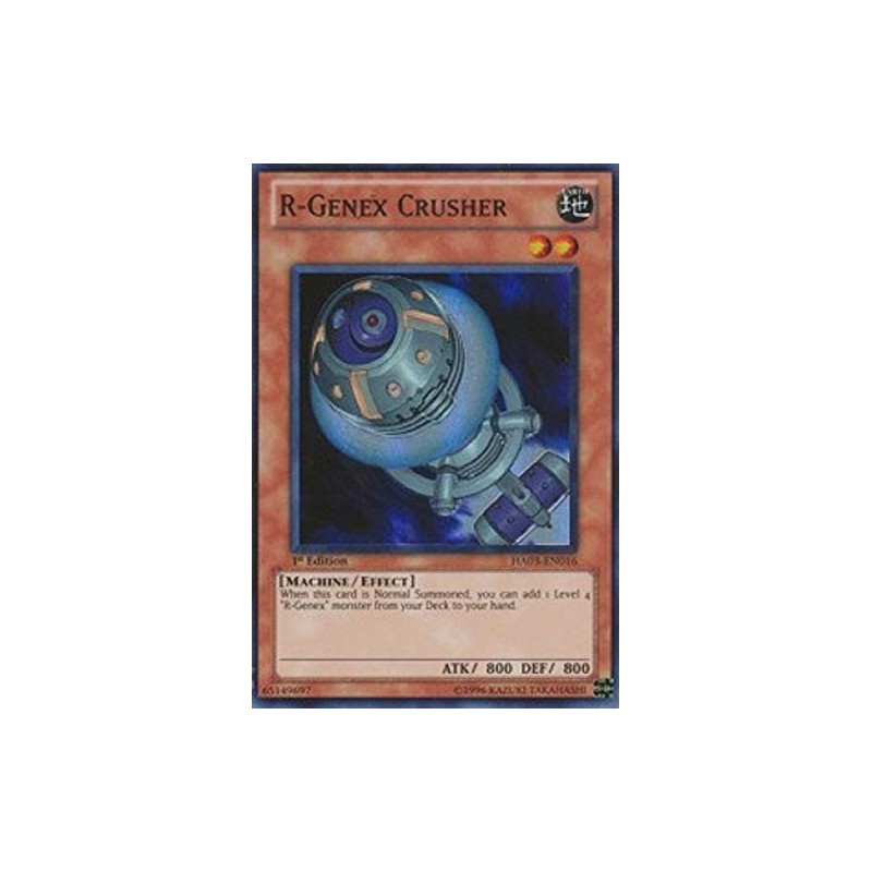 Yu-Gi-Oh! - R-Genex Crusher (HA03-EN016) - Hidden Arsenal 3-1st Edition