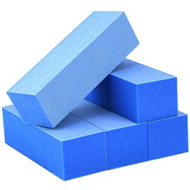 MARYTON Maryton Nail Buffer Blocks, Fine Grit 180/240 Professional Salon Quality 3 Way Blue Buffing Blocks for Natural Nails - Buff Nails Prior to Application of Gel Polish, Acrylic, 5 Count