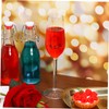 PartyKindom Glasses with Inner Rose Design - Elegant Wine Glasses