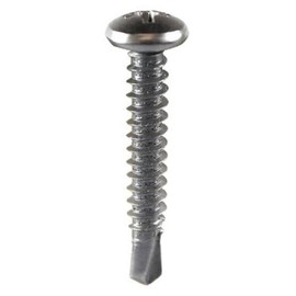 Osato Stainless Steel Piercing Screws, Pot Head, 0.2 inch (4 mm) x Length 0.6 inches (16 mm), Pack of 100 (60-473)