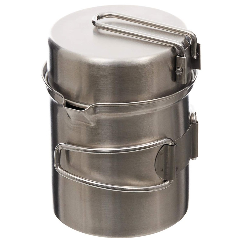 Fox Outdoor Cookware Stainless Steel Pot Pan