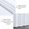 Home Queen White Water Resistant Bathroom Window Curtains,36WX45L Inch |
