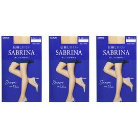 Gunze SB520 Women's Stockings, Sabrina, 3 Pairs Set, Shape, Tightens Beautifully, Difficult to Run, light beige, M–L