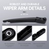 Effitnee Rear Wiper Arm Blade and Arm Set, Back Windscreen