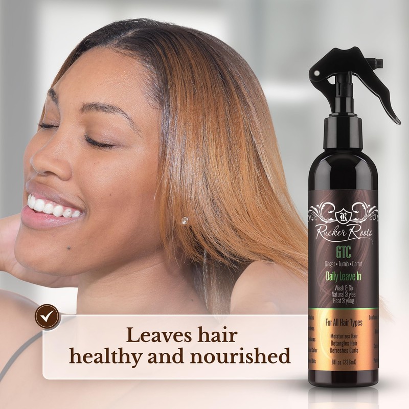 Rucker Roots Daily Leave In Conditioning Spray |Refreshes Curls| Moisturizes
