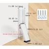 Kick Down Door Stop,Heavy Duty Wedge for Bottom(White-2pack)