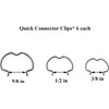 18 PCS 800-801 Quick Connector Clips, 6-3/8'', 6-1/2'', 6-5/8'', Transmission