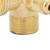 CYTGOUPER Brass 3-Port Check Valve for Air Compressor, Unidirectional Check