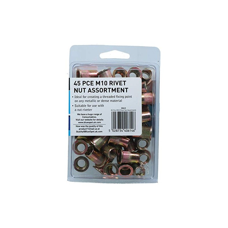 10mm Steel Nut Serts Inserts Rivet Nut Threaded Inserts Blindnut