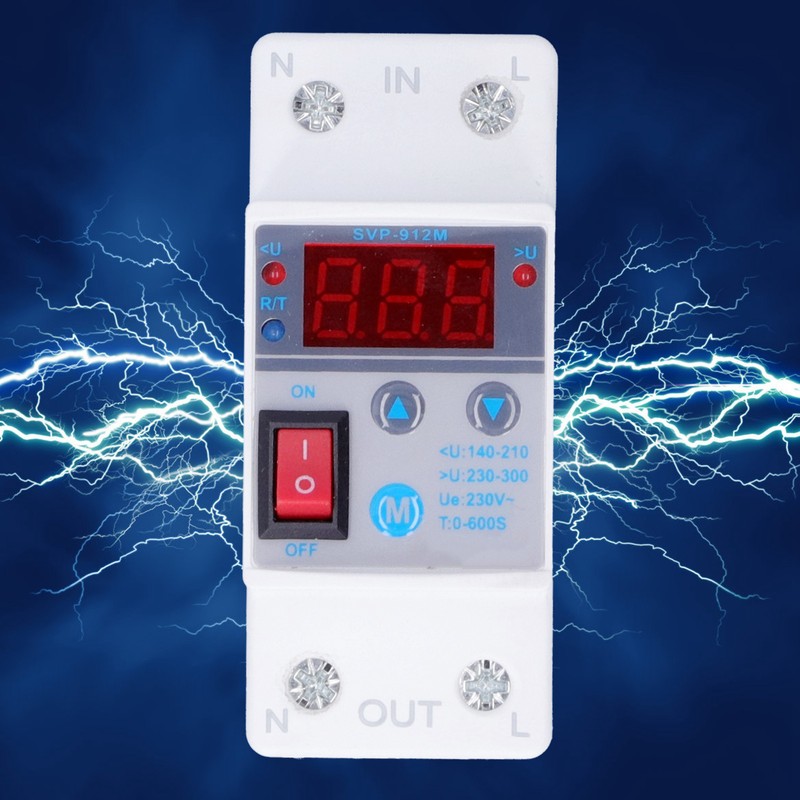 Voltage Protective Device Overvoltage Protector Industrial Supplies SVP‑912M 220V 40A