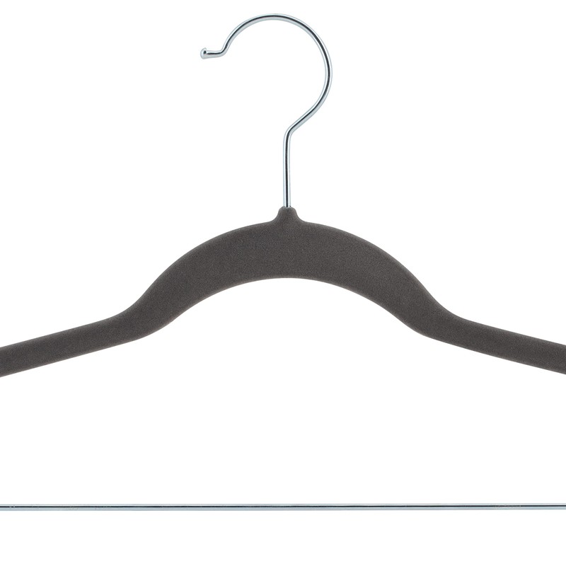 Laura Ashley 12 Pack Velvet Hangers with Clips | Durable